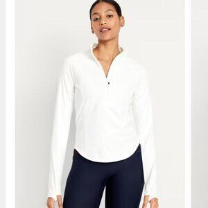 Old Navy PowerSoft Half Zip Pullover Large Petite Athletic